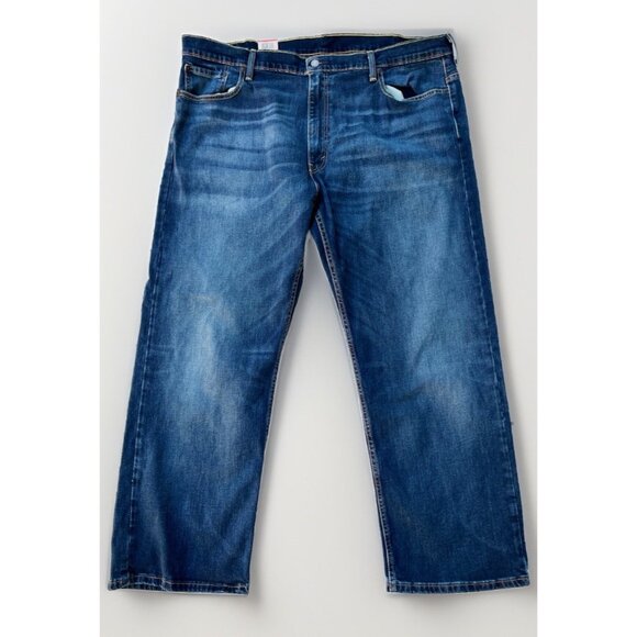 Levi’s 569 Men’s Loose Straight Stretch Jeans NWT Blue Denim Size 42x30 - Picture 1 of 16